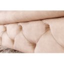 MAGNOLIA design bársony puff - pezsgő