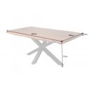 MAMMUT NATURE tömör akác étkezőasztal - 180/220cm