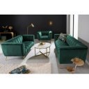 NOBLESSE exkluzív bársony kanapé - smaragd - 165cm