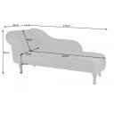 CHESTERFIELD design bársony szófa - 170cm - szürke