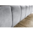 AMSTERDAM exkluzív bársony ágykeret - szürke - 180x200cm