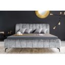 AMSTERDAM exkluzív bársony ágykeret - szürke - 180x200cm