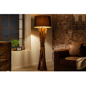 HARMONY NATURE exkluzív állólámpa - fekete - 150cm Állólámpák