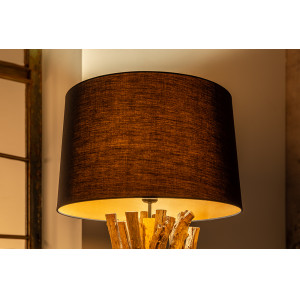 HARMONY NATURE exkluzív állólámpa - fekete - 150cm
