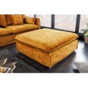 HEAVEN modern bársony kanapé - sárga