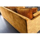 HEAVEN modern bársony kanapé - sárga