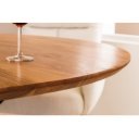 GALAXY tömör akác kerek étkezőasztal - 130cm