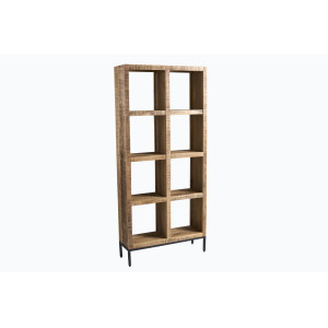 IRON CRAFT modern mangófa polc / térelválasztó - 176cm