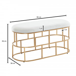 MONA bársony ülőpad - 90cm