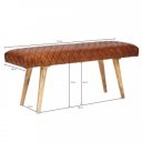 DALLAS design bőr ülőpad - 115cm