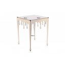 LIQUID design fém lerakóasztal - 34cm - arany