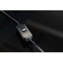 GINKGO exkluzív asztali lámpa - 70cm - ezüst