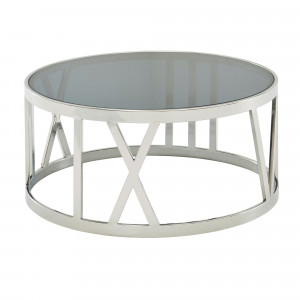ITINERA dohányzóasztal - 60cm - ezüst