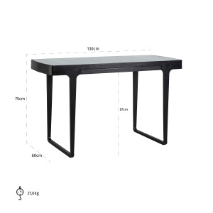 MONFORT exkluzív íróasztal - 130cm