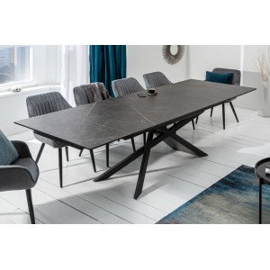 EUPHORIA exkluzív bővíthető étkezőasztal - grafit - 180-220-260cm Bővíthető étkezőasztal