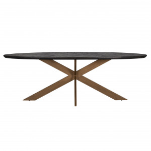 BLACKBONE OVAL luxus étkezőasztal - 230/260cm