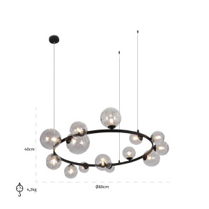 JONEY design üveg függőlámpa