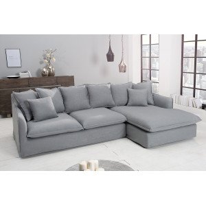 HEAVEN modern  sarokkanapé - szürke - 255cm INVICTA