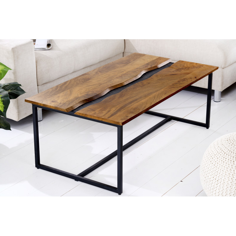 AMAZONAS exkluzív mangófa dohányzóasztal - 110cm