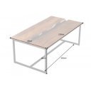 AMAZONAS exkluzív mangófa dohányzóasztal - 110cm