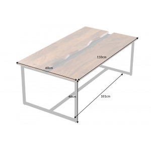 AMAZONAS exkluzív mangófa dohányzóasztal - 110cm