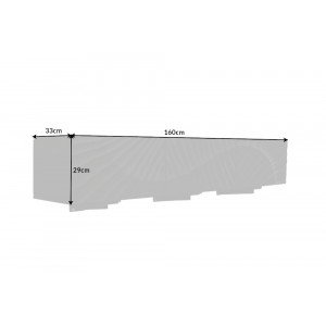 ELIXYR luxus mangófa fali TV-szekrény - 160cm