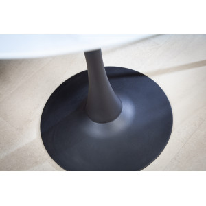 LYON design kerek étkezőasztal - 80cm - fekete