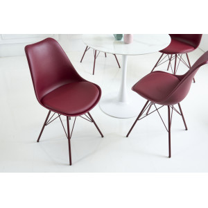 SCANDINAVIA modern szék - bordó INVICTA