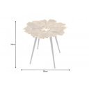 GINKGO design fém lerakóasztal - 55cm