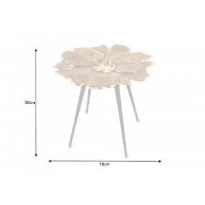GINKGO design fém lerakóasztal - 55cm