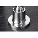 DANSEN különleges üveg lerakóasztal - 65cm - ezüst