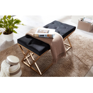 VANITY modern bársony ülőpad - 90cm