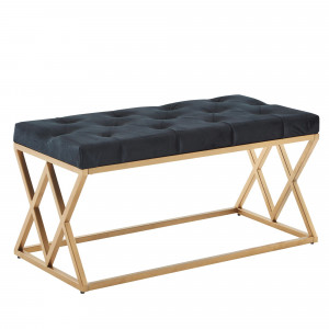 VANITY modern bársony ülőpad - 90cm