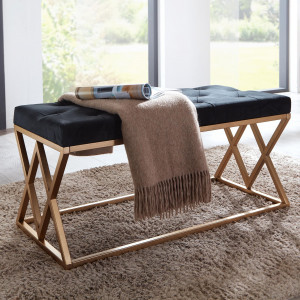 VANITY modern bársony ülőpad - 90cm