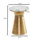 SASSO exkluzív nárvány lerakóasztal - 35cm