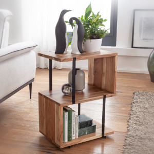 S-FORM modern akác lerakóasztal - 45cm