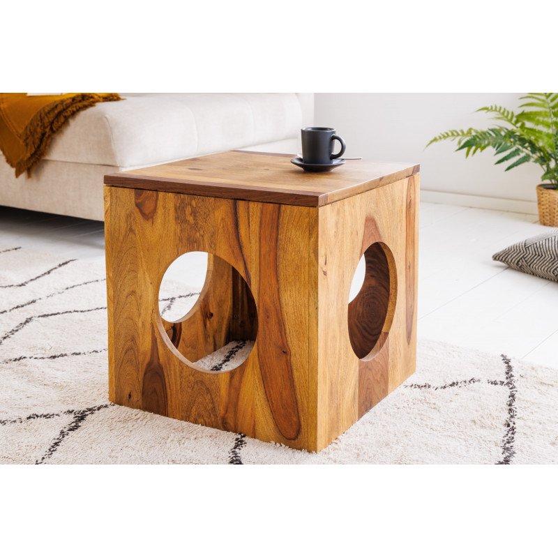 CUBUS modern rózsafa lerakóasztal