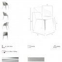 LINARES exkluzív étkezőszék