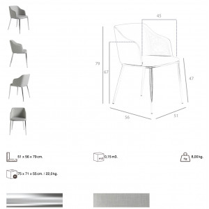 LINARES exkluzív étkezőszék