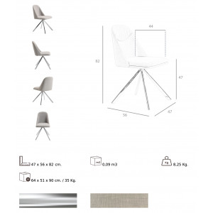 RUBIO exkluzív étkezőszék