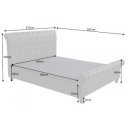 KENSINGTON exkluzív ágykeret - 160x200cm