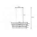 KRISTALL exkluzív csillár - 90cm