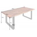 GENESIS tömör akác étkezőasztal - 160/200cm