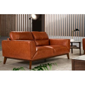 LEON prémium bőr kanapé - 2 személyes Angel Cerdá