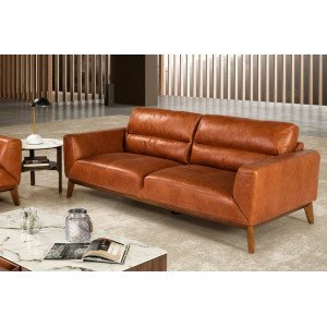 LEON prémium bőr kanapé - 3 személyes Angel Cerdá