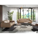 GIRONA prémium bőr kanapé - 3 személyes - beige