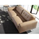 GIRONA prémium bőr kanapé - 3 személyes - beige