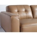 GIRONA prémium bőr kanapé - 3 személyes - beige