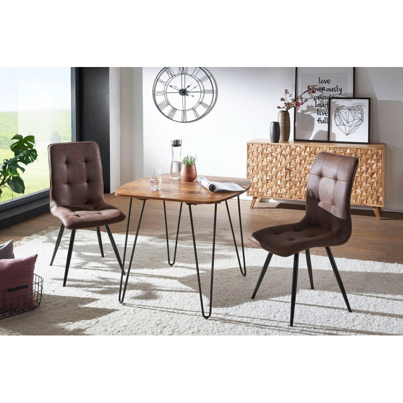 KELA rózsafa étkezőasztal - 80cm