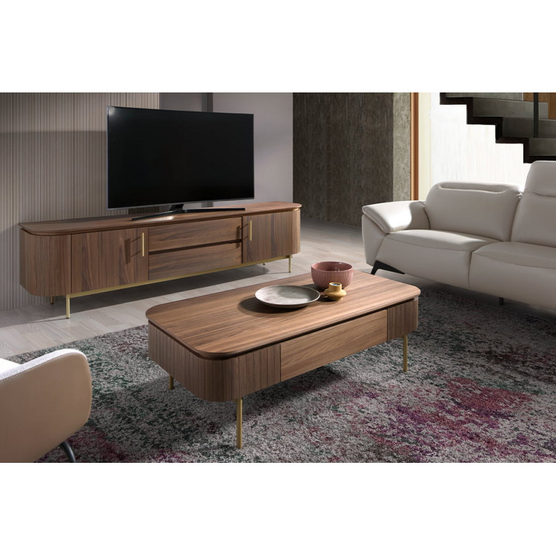 MONTREND exkluzív dió dohányzóasztal - 120cm